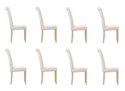 8x Chaises de Siège rembourrées de design Découvrez Suite Fauteuil de Salon Fauteuil Club Set